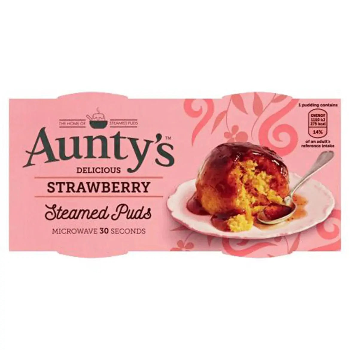 Aunty's Delicious Steamed Puds Aardbei 190g OhMyCandyBox