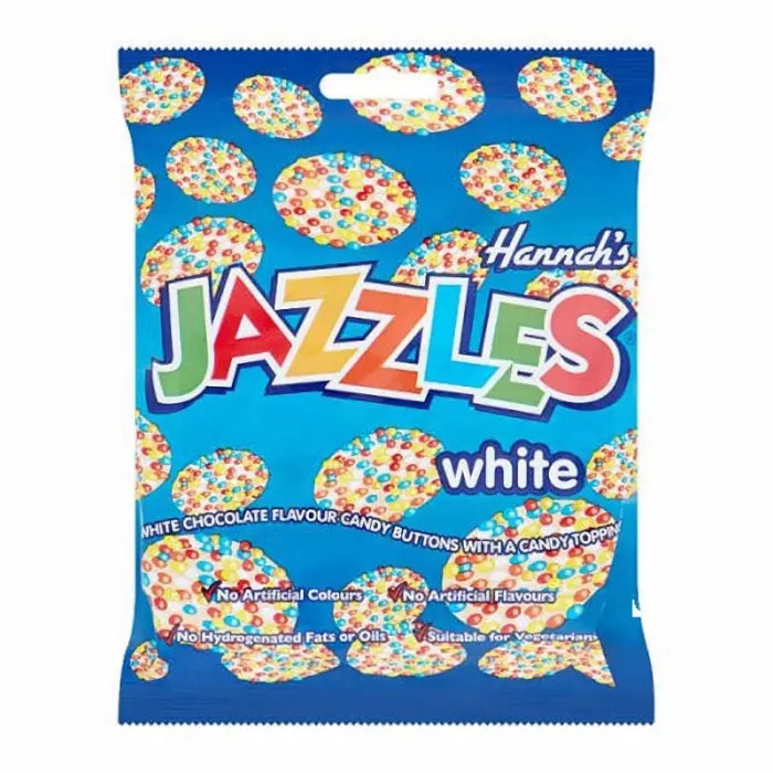 Hannah's Jazzles Wit 140g OhMyCandyBox