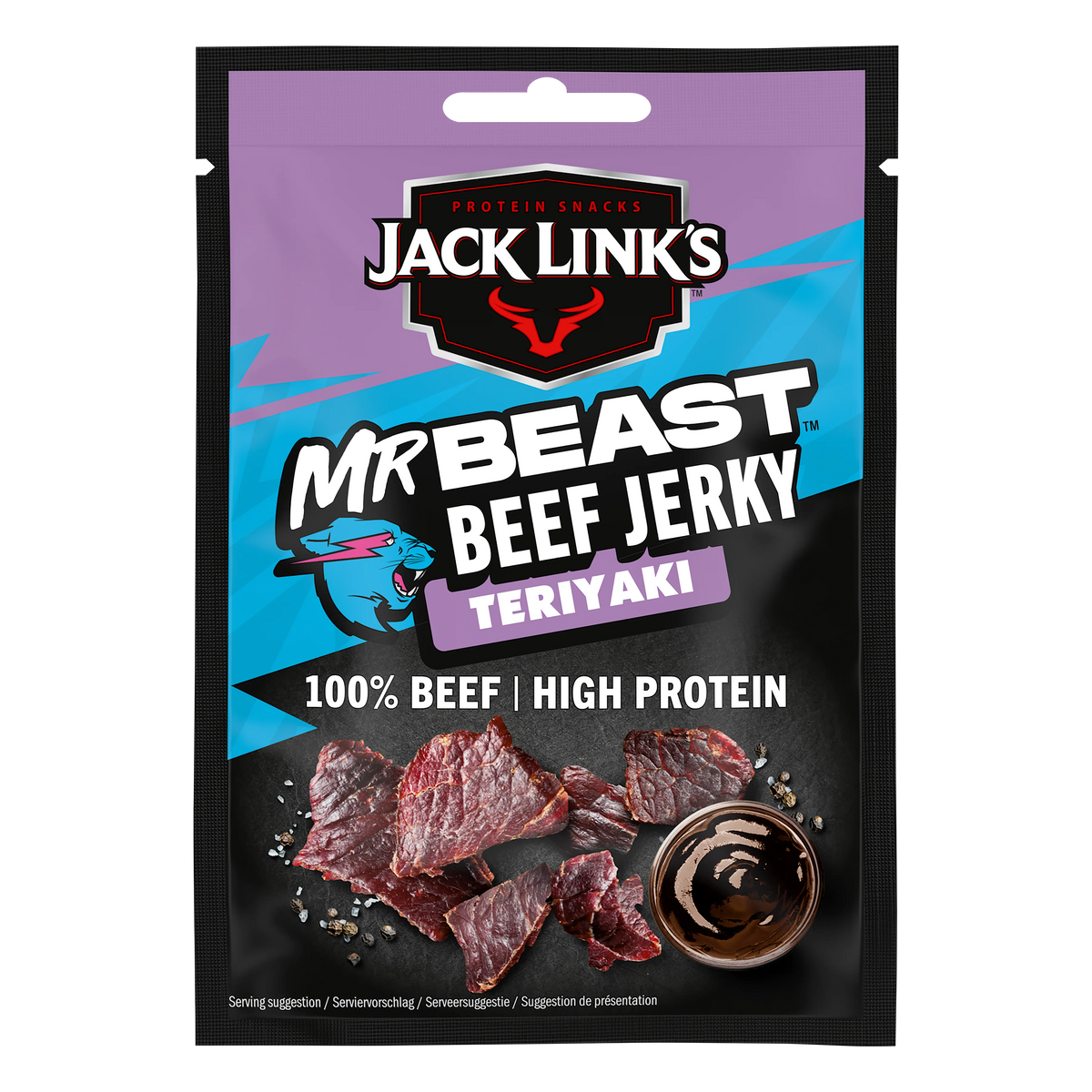 Teriyaki goveđi jerky Jack Link’s MrBeast u vrećici, 60 g