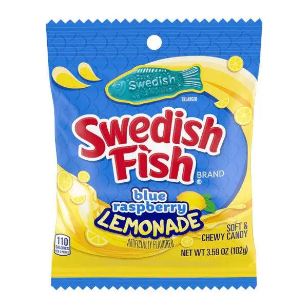 Zweedse Vissen Blauwe Framboos Lemonade 102g OhMyCandyBox