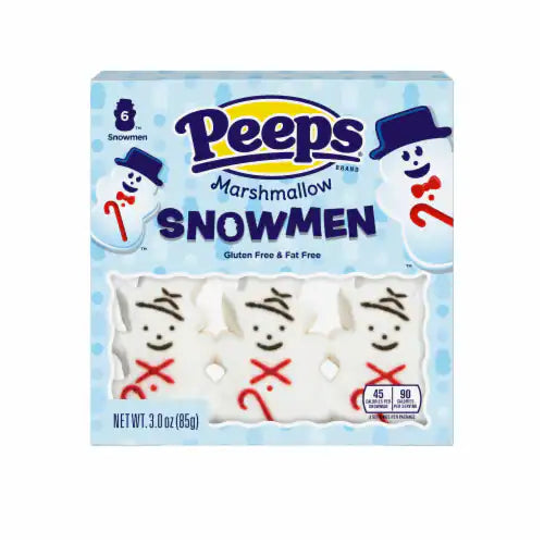 Peeps Marshmallow Snowmen 6 Pack 85g