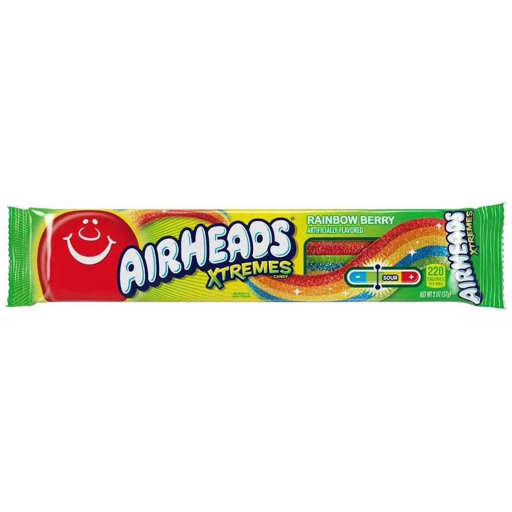 Airheads Xtremes Sour Belts Rainbow Berry 57g OhMyCandyBox