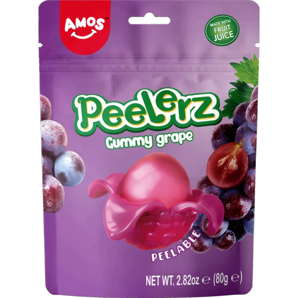 Amos Peelerz Gummy Druif 85g OhMyCandyBox