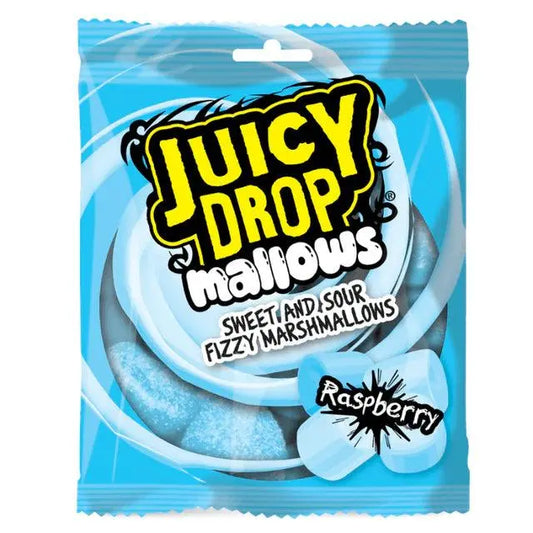 Bazooka Juicy Drop Mallows Framboos 100g OhMyCandyBox