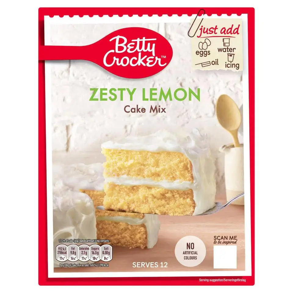 Betty Crocker Cake Mix Pittige Citroen 425g OhMyCandyBox