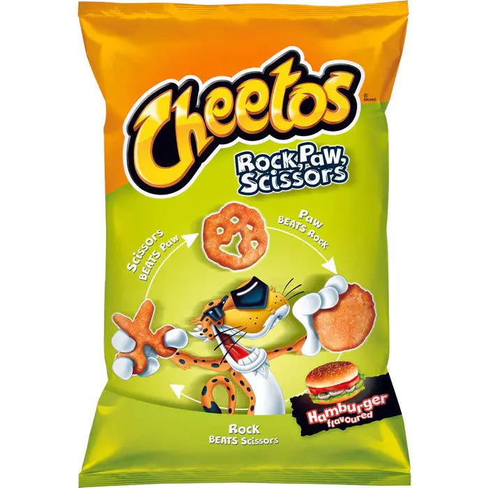 Cheetos Rock Paw Scissors Hamburger 145g OhMyCandyBox