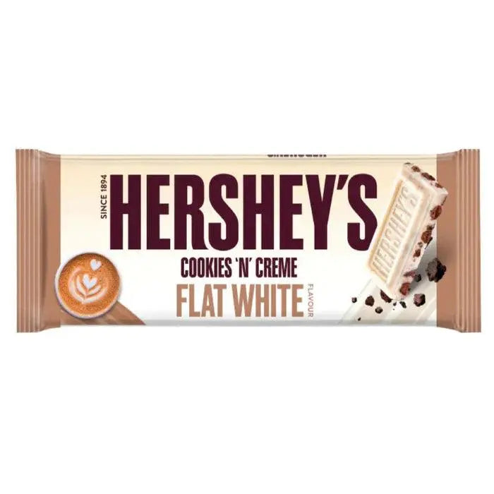 Hershey's Big Bar Cookies 'n' Cream Flat White 90g OhMyCandyBox