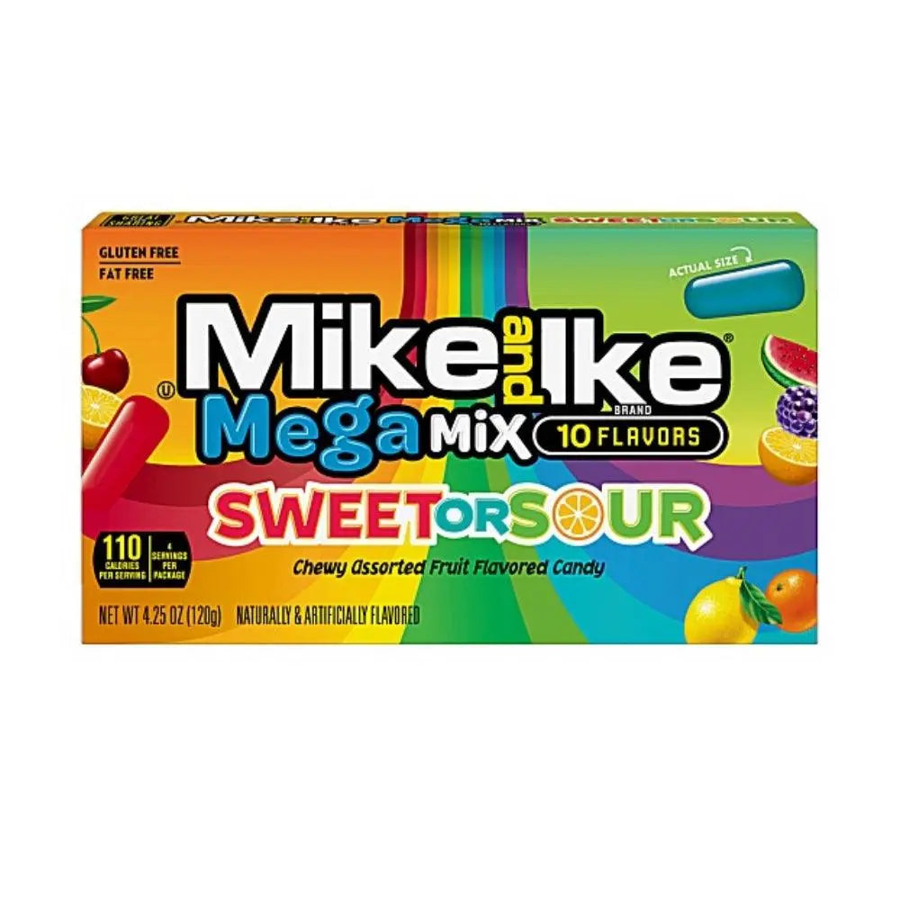 Mike and Ike Mega Mix Zoet of Zuur 120g OhMyCandyBox