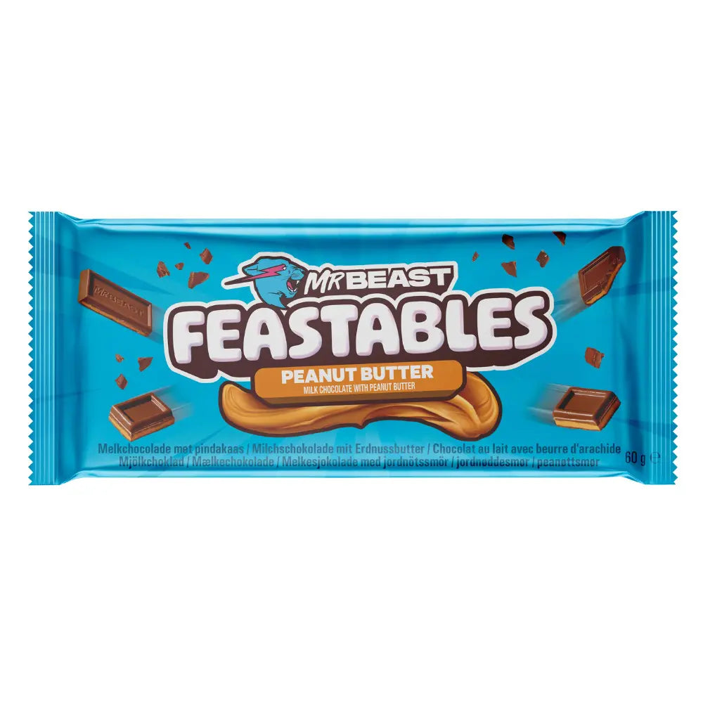 MrBeast Feastables Pindakaas 60g OhMyCandyBox