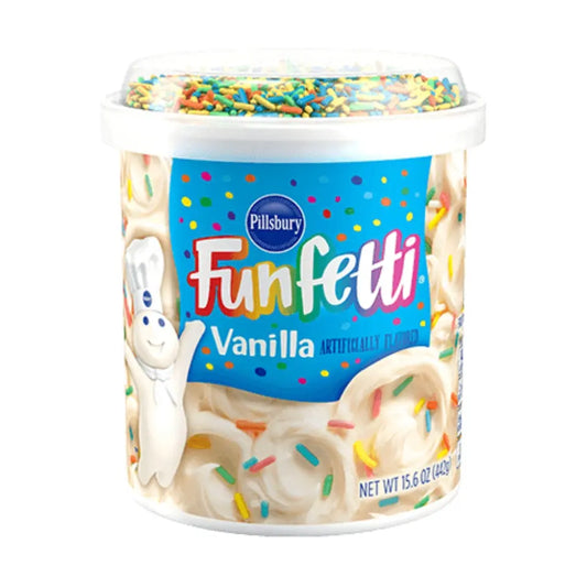 Pillsbury Glazuur Funfetti Vanille 442g OhMyCandyBox