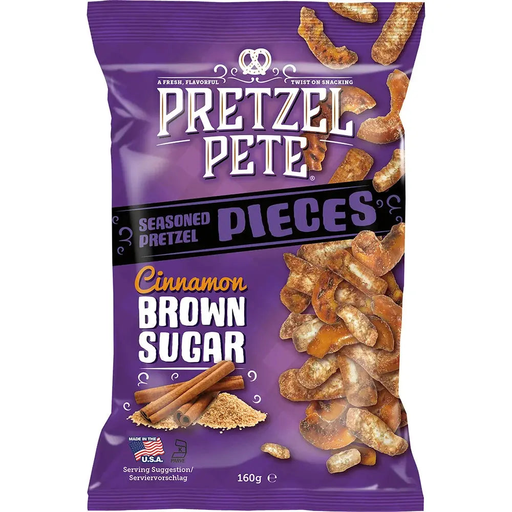 Pretzel Pete Stukjes Kaneel Bruine Suiker 160g OhMyCandyBox