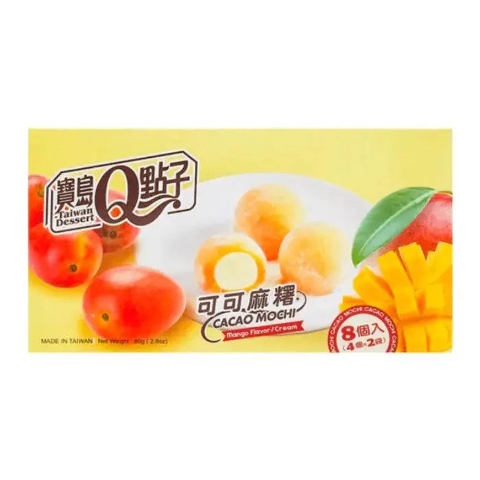 Q Brand Mochi Cacao Mango 80g OhMyCandyBox