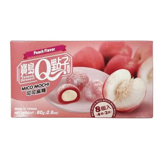 Q Brand Mochi Perzik 80g OhMyCandyBox