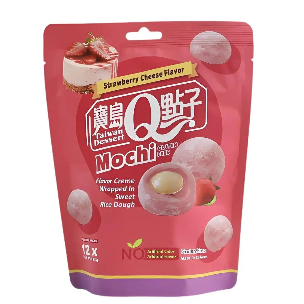 Q Brand Mochi Aardbei Kaas 180g OhMyCandyBox