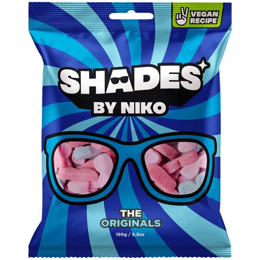 Paket slatkiša Shades by Niko s plavim prugama i motivom naočala, 150 g