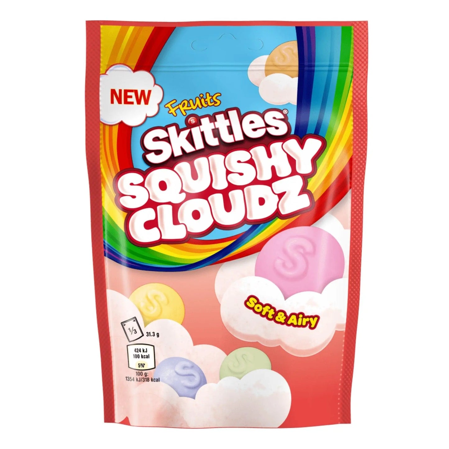 Skittles Squishy Cloudz Fruit 94g OhMyCandyBox