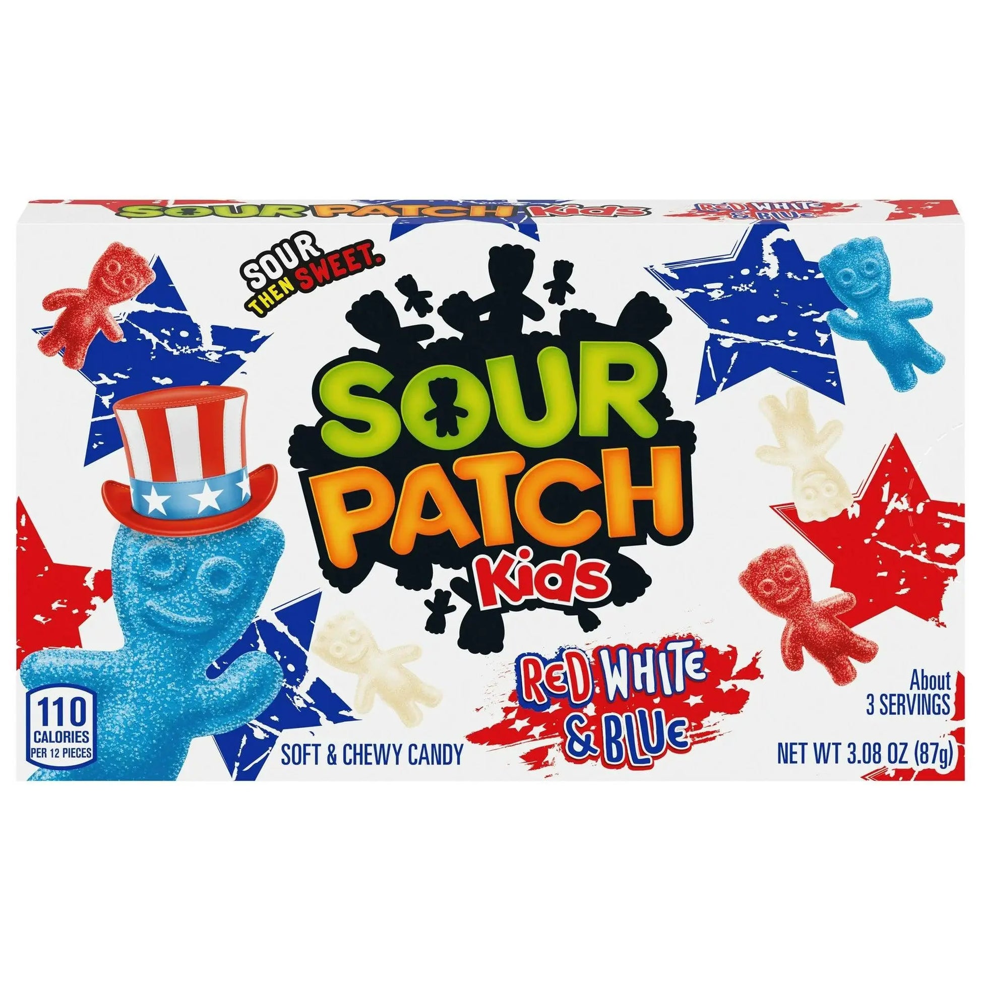 Sour Patch Kids Rood Wit & Blauw 97g OhMyCandyBox
