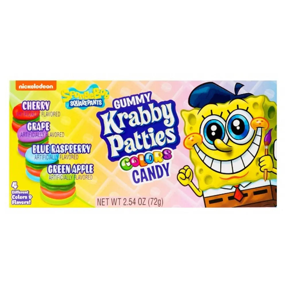 Spongebob Squarepants Gummy Krabby Patties Colors 72g OhMyCandyBox