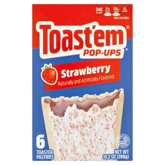 Toast'em Frosted Aardbei 288g OhMyCandyBox