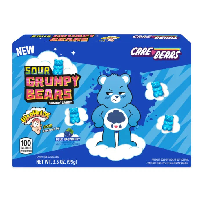 Warheads Care Bears Zure Grumpy Bears 99g OhMyCandyBox