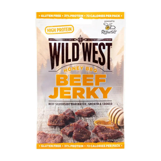 Wild West Honing BBQ Rundvlees Jerky 25g OhMyCandyBox