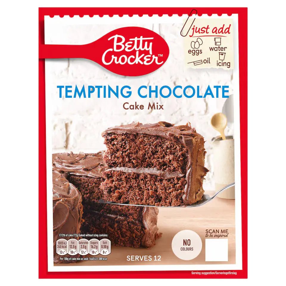 Betty Crocker Cake Mix Verleidelijke Chocolade 425g OhMyCandyBox