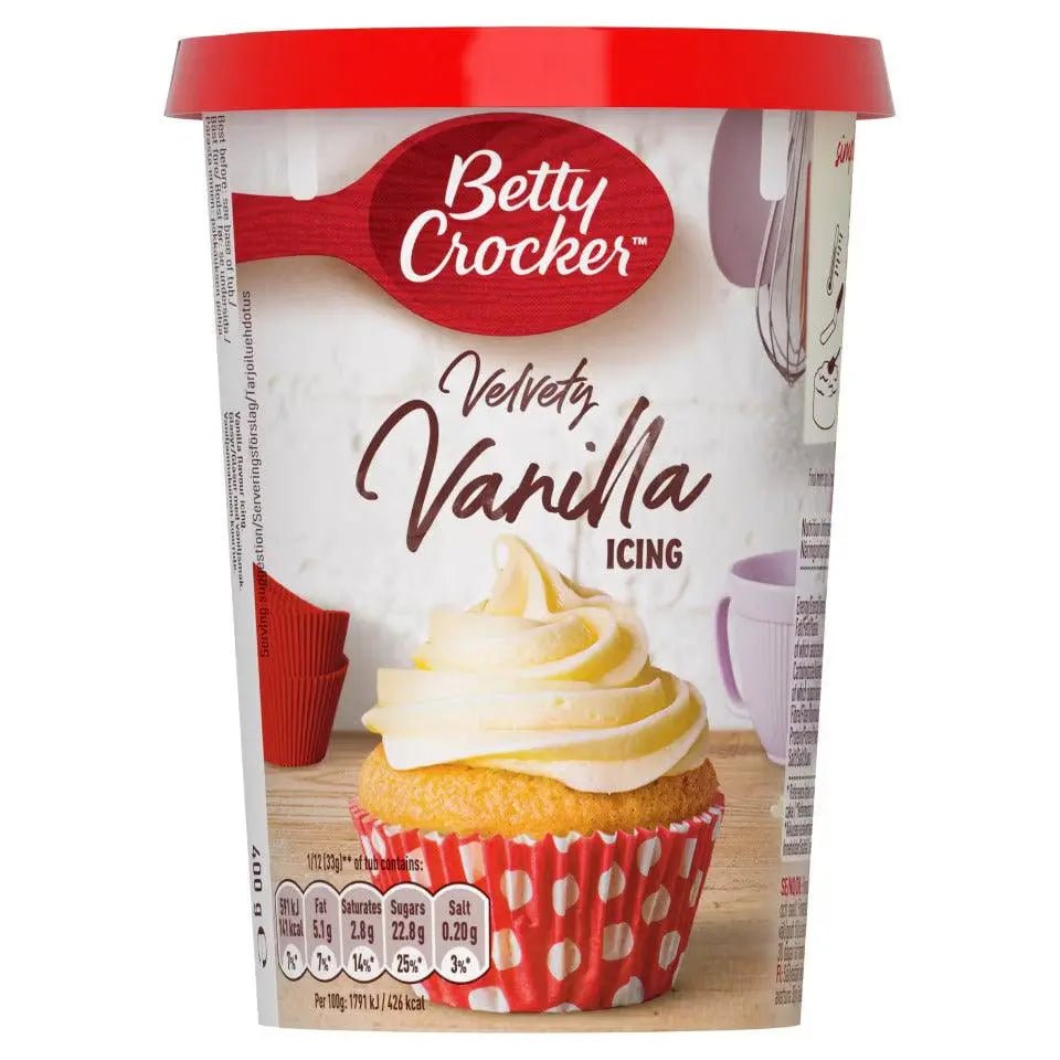 Betty Crocker Icing Vanille 400g OhMyCandyBox