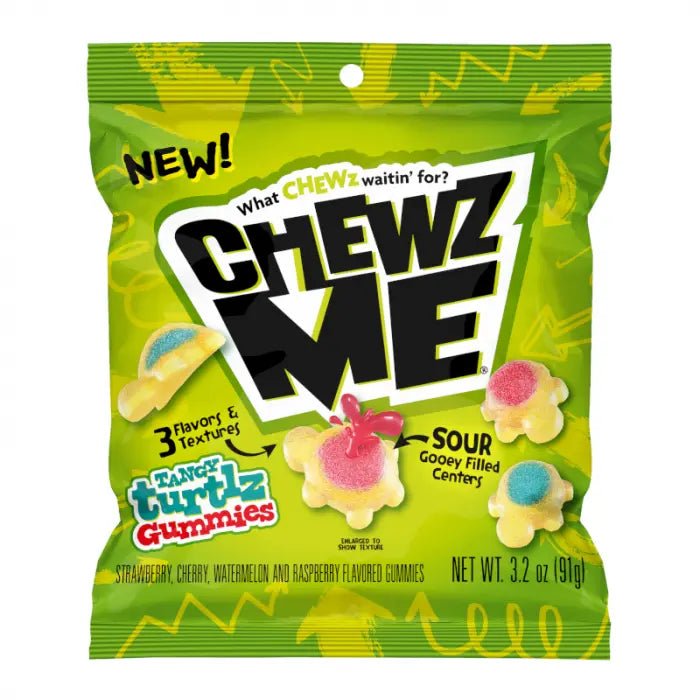 Chewz Me Sour Tangy Turtlz Gummies 91g OhMyCandyBox