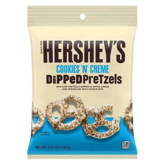 Hershey's Dipped Pretzels Cookies 'n' Creme 120g OhMyCandyBox