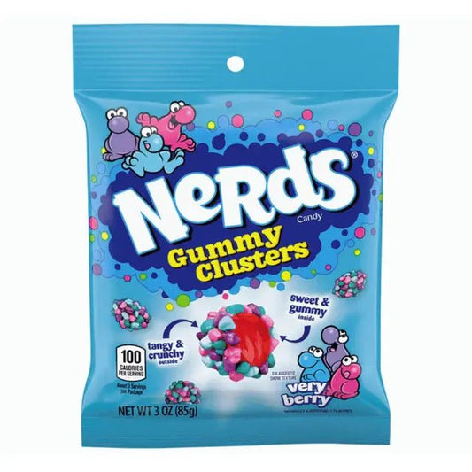 Nerds Gummy Clusters Very Berry 85g OhMyCandyBox
