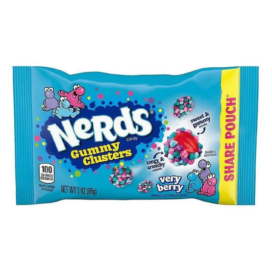 Nerds Gummy Clusters Very Berry Deelzak 85g OhMyCandyBox