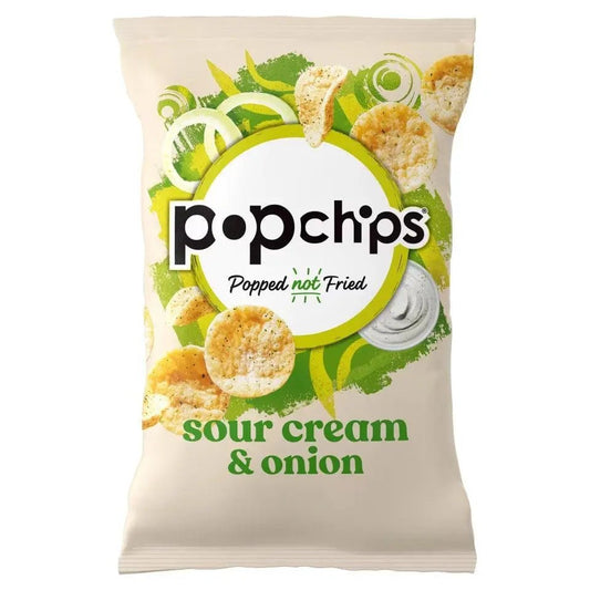 Popchips Sour Cream & Onion 50g OhMyCandyBox