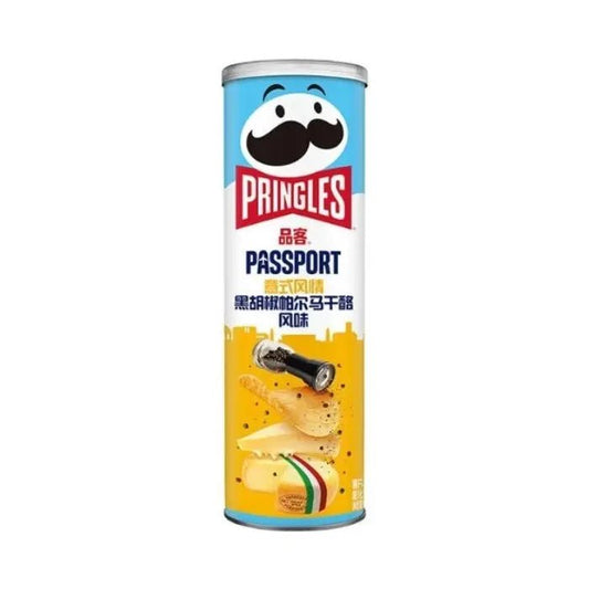 Pringles Italiaanse Stijl Zwarte Peper & Parmezaan 110g OhMyCandyBox