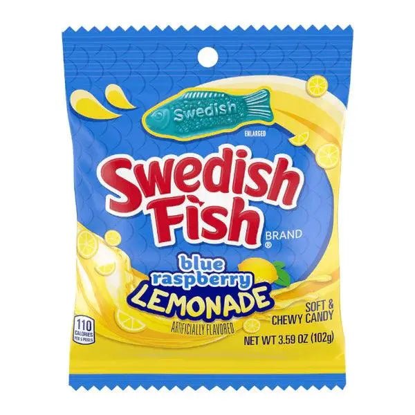 Zweedse Vissen Blauwe Framboos Lemonade 102g OhMyCandyBox